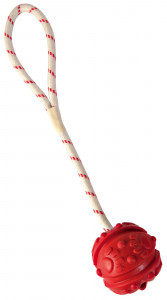 Jucarie Caini, Minge Pe Sfoara, Plutitoare, Cauciuc, Culoare Lime, Dimensiune ø 7/35 cm