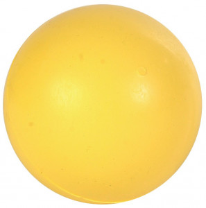 Jucarie Caini, Minge Plina fara Sunet, Cauciuc, Culoare Roz, Dimensiune ø 7 cm - Img 3