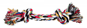Jucarie Caini, Sfoara Cu 2 Noduri, Culoare Petrol, Dimensiune 20 cm - Img 2
