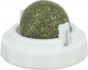 Jucarie Pentru Pisici, Minge Catnip Cu Suport, 5 cm, 42242