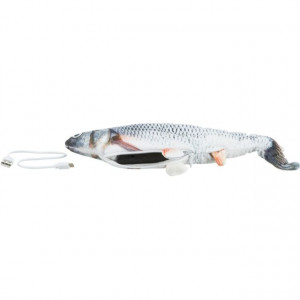 Jucarie Pentru Pisici, Pestele Wiggly, Plus, Miscator, 30 cm - Img 2