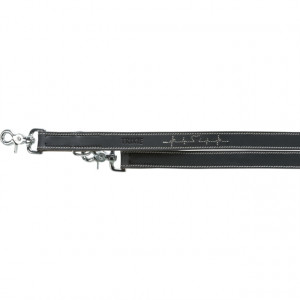 Lesa Piele, M-L: 2 m/20 mm, Negru, 18982 - Img 1