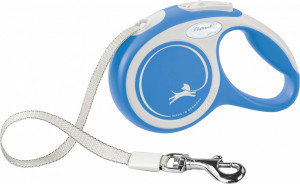 Lesa Retractabila Comfort, Banda, Culoare Albastru, Marime XS, Dimensiune 3 m/Pana la 12 kg