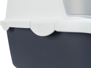 Litiera cu Acoperis Vico 40x40x56 cm Gri/Alb 40341 - Img 4