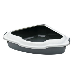 Litiera cu rama colt, Q33N, 56 x 43 x 14cm, Gri