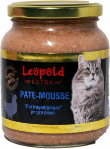 Pate-Mousse Premium cu Pui Fraged/Gingas, 300 gr