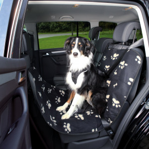 Patura Protectie Auto Fleece 1.40x1.45 m Negru cu Labute 13234 (R) - Img 3
