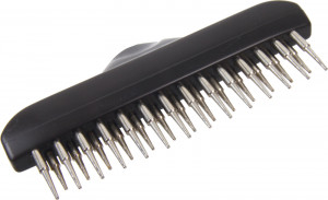 Perie Groomer cu 2 Randuri, pentru Blana Lunga, 10 x 15 cm - Img 2
