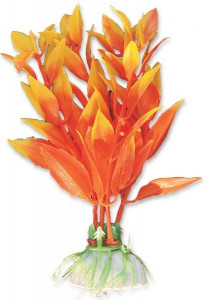 Planta Artificiala Pentru Acvariu, Blister, 10 cm, Galben/Portocaliu
