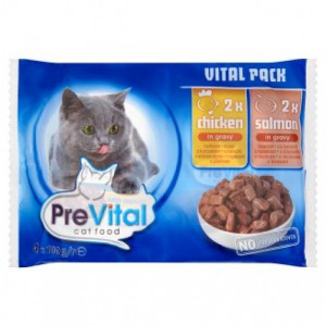 Prevital Cat 4x100 g Piu si Somon