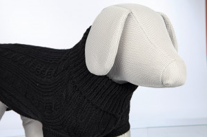 Pulover Hundekonig XS 30 cm Negru 28501 - Img 2