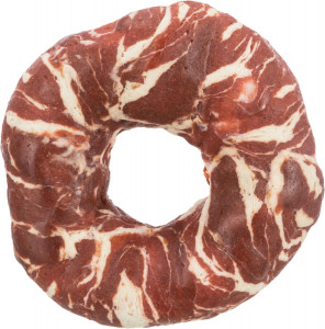 Recompensa Pentru Caini, Denta Fun, Inel Marmorat Cu Vita/Peste, 10 cm/110 g (10buc/Set)-Pret Bucata, 312281 - Img 1