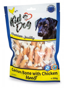 Recompense Pentru Caini, Oase De Calciu Cu Piept De Pui, 250 g