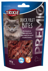 Recompense Pentru Pisici, Premio, Filet Bites Cu Rata, 50 g