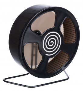 Roata De Alergare Pentru Rozatoare, Cu Suport, Plastic, 20 cm, Diverse Culori - Img 3