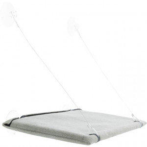Sezlong Atasabil pe Fereastra, 50 x 30 cm, pana la 12 kg, Gri, 43209 - Img 1