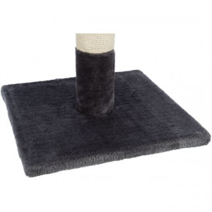 Sisal Plat cu Stalp, 38 x 38 x 62 cm, Gri, 43361 - Img 3