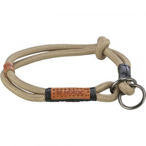 Zgarda Be Nordic, Semistrangulanta, Culoare Nisipiu/Negru, Marime L–XL, Dimensiune 55 cm/ø 13 mm - Img 3