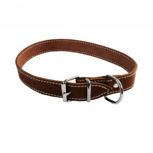 Zgarda Exo L0-L6, Simplu, Piele, Culoare Maro, Dimensiune 2.5/53 cm
