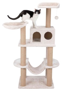 Ansamblu Cat Tree Federico, 60x50x142 cm, Gri Deschis, 44428 - Img 7