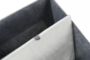 Ansamblu Turn Saul cu Sisal, 39 x 39cm Gri, 44433 - Img 3