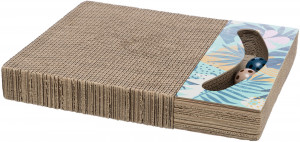 Carton de Zgariat, cu Doua Mingi si Catnip, 38 x 5 x 30 cm, 48006 - Img 4