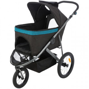 Carucior Buggy Pana La 20 Kg, 3 Roti, 60 x 112 x 120 cm, Negru/Petrol, 28960