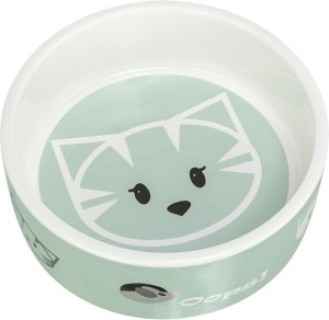 Castron Ceramic Mimi, Pentru Pisici, 0.3 l/ 12 cm, Diverse Culori