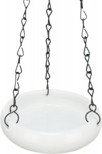 Castron Ceramic Pentru Pasari, 100 ml/ 12 cm, Alb, 57101 - Img 2