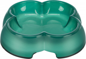 Castron Plastic Pentru Pisici, Antiderapant, Transparent, 0.25 l/14 cm, Diverse Culori