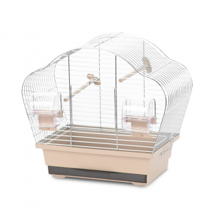 Colivie Natural Beta Mini, 36.5 x 20 x 34 cm, Bej/Zinc