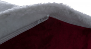 Culcus-Casuta Xmas Nevio, 35 × 45 × 38 cm, Alb/Rosu, 92407 - Img 4