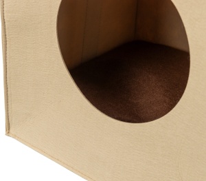 Culcus tip Pestera pentru Caini, 33x37x33 cm, Maro Deschis, 92375 - Img 2