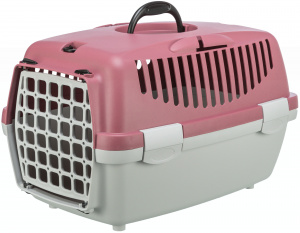 Cusca de Transport Capri 1, XS, 32 x 31 x 48 cm/Pana la 6 kg, Culoare Gri Deschis/Roz Antic