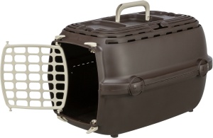 Cusca de Transport Relax, XS, Plastic, 32 x 30 x 48 cm/Pana la 6 kg, Culoare Maro - Img 3