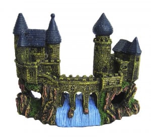 Decor Acvariu, Castel cu Pod 16cm, R005