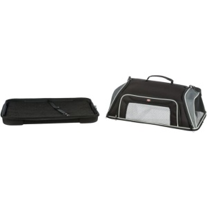 Geanta de Transport Animale Companie, pentru Avion, Airline, 55 x 23 x 40 cm, Pana la 7 kg, Negru/Gri - Img 10