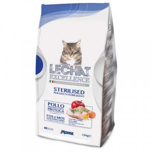 Hrana Uscata Pentru Pisici, LeChat Excellence Steril, Cu Pui, 1.5 kg
