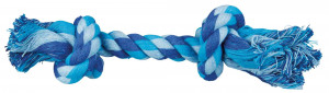 Jucarie Caini, Sfoara cu 2 Noduri, Multicolor, Dimensiune 22 cm