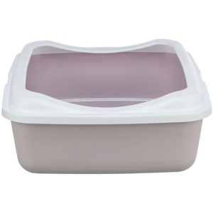 Litiera Classic, cu Rama, 37 x 15 x 48 cm, Lila Deschis/Alb - Img 2