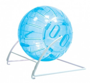 Minge De Alergare Pentru Rozatoare, 4 in 1, Cu Suport, 11.5 cm, Albastru