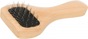 Perie Tesala Soft, Maner Lemn/Peri Metalici, 6 x 13 cm