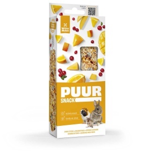 Puur Baton Pentru Rozatoare, cu Portocale si Mango, 2 buc, 90 g