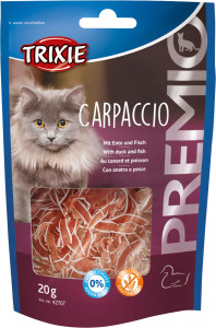 Recompense Pentru Pisici, Premio, Carpaccio Cu Rata Si Peste, 20 g