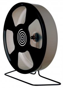 Roata De Alergare Pentru Rozatoare, Cu Suport, Plastic, 28 cm, Diverse Culori - Img 2