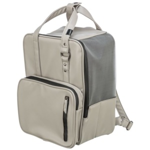 Rucsac Pentru Caini, CityStyle, 30x20x40 cm, Pana la 8 kg, Gri Deschis, 28832 - Img 1