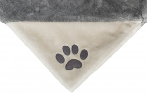 Sezlong pe Calorifer Plush, 45 x 24 x 31 cm, Gri/Gri Deschis - Img 3