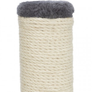 Sisal Plat cu Stalp, 38 x 38 x 62 cm, Gri, 43361 - Img 4