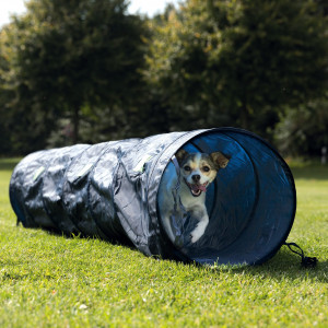 Tunel Mini Pentru Caini, Fun Agility, 40 cm/2 m, Albastru - Img 2