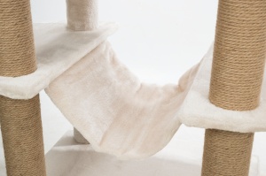 Ansamblu Cat Tree Federico, 60x50x142 cm, Gri Deschis, 44428 - Img 8